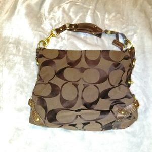 Chocolate brown authentic Coach Purse